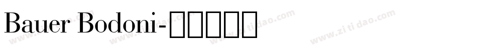 Bauer Bodoni字体转换
